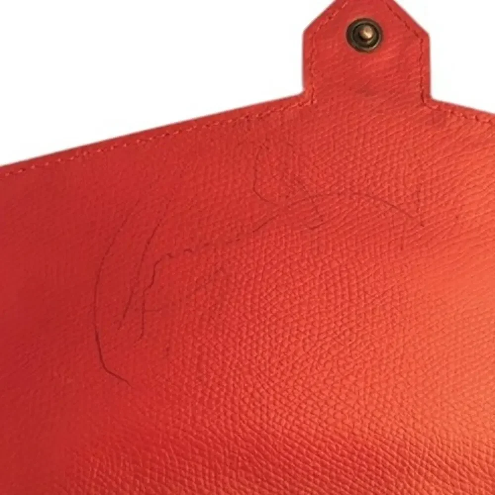 Red Leather Travel Wallet Organizer ✈️ - Picture 6 of 10